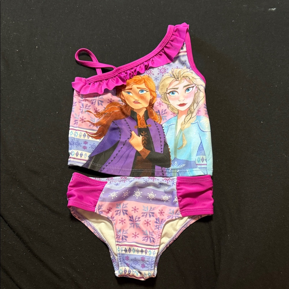 Frozen Kids' Pink and Purple Swimsuit